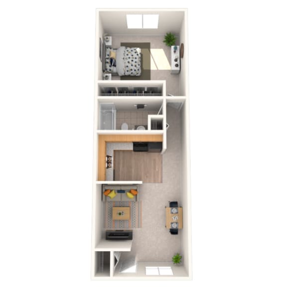 Floor Plans of Okemos Village Apartments in Okemos, MI